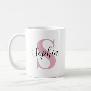 Personalisiertes Monogramm mit individuellem Anfan Kaffeetasse