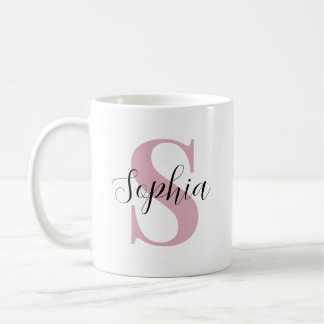 Personalisiertes Monogramm mit individuellem Anfan Kaffeetasse