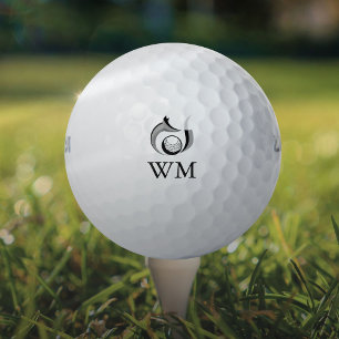 Personalisiertes Monogramm Modern Fuchs Golfball