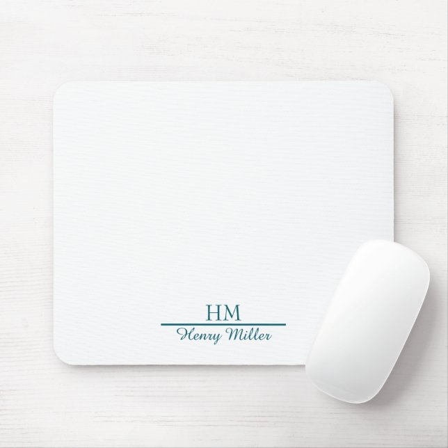 Personalisiertes Monogramm Mousepad-Custom-Initial Mousepad (Mit Mouse)