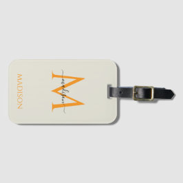 Personalisiertes Monogramm & Name  Gepäckanhänger