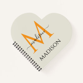 Personalisiertes Monogramm & Name Notizbuch