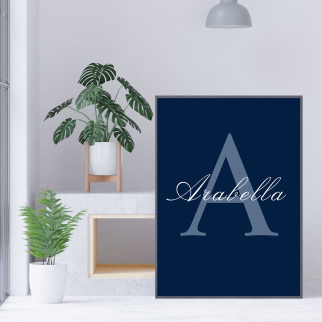 Personalisiertes Monogramm-Name Poster (Von Creator hochgeladen)