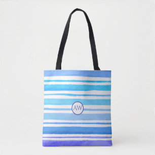 Personalisiertes Monogramm Nautilus Meereswellen