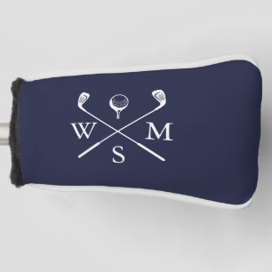 Personalisiertes Monogramm Navy Blue Golf Headcover