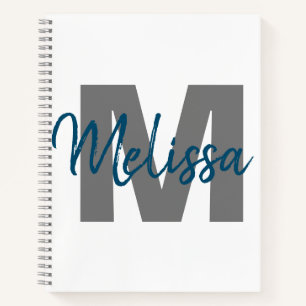 Personalisiertes Monogramm Notizbuch