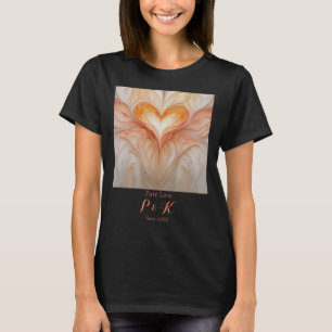 Personalisiertes Monogramm "Reine Liebe" für Paar T-Shirt