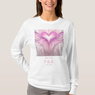 Personalisiertes Monogramm "Reine Liebe" für Paar T-Shirt