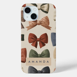 Personalisiertes Monogramm Retro-Vintage-Bogenmust Case-Mate iPhone Hülle