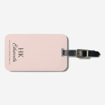 Personalisiertes Monogramm rosa Luggy