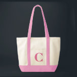 Personalisiertes Monogramm ROSA   NATÜRLICHE Tragetasche<br><div class="desc">Personalisiertes Monogramm ROSA   NATÜRLICHE TASCHE.  Gewohnheit stellen Ihre eigene Tasche her!</div>