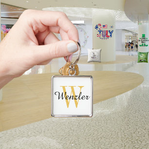 Personalisiertes Monogramm Schlüsselanhänger