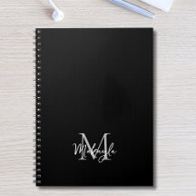 Personalisiertes Monogramm Schwarz