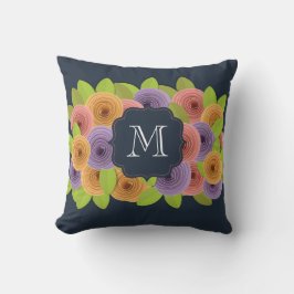 Personalisiertes Monogramm Script Kissen
