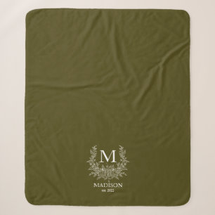 Personalisiertes Monogramm Sherpadecke