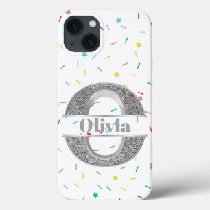 Personalisiertes Monogramm Silver Initial für Ihre Case-Mate iPhone Hülle