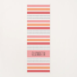 Personalisiertes Monogramm Streifen Yogamatte