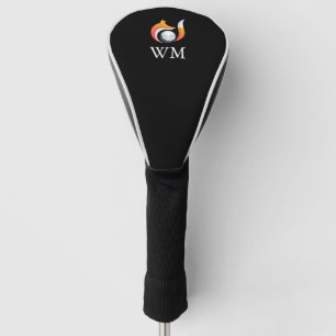 Personalisiertes Monogramm Stylischer Fuchs und Ba Golf Headcover
