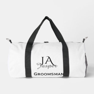Personalisiertes Monogramm Trauzeuge Brautführer N Duffle Bag