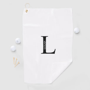 Personalisiertes Monogramm und Golftücher benennen Golfhandtuch