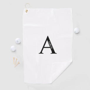 Personalisiertes Monogramm und Golftücher benennen Golfhandtuch