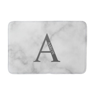 Personalisiertes Monogramm und Name Badezimmer Mat Badematte