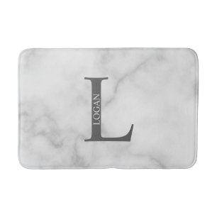 Personalisiertes Monogramm und Name Badezimmer Mat Badematte