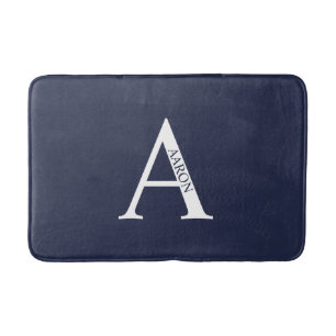 Personalisiertes Monogramm und Name Badezimmer Mat Badematte
