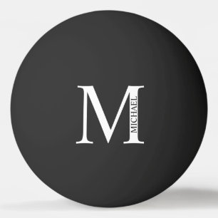 Personalisiertes Monogramm und Name-Button Tischtennisball