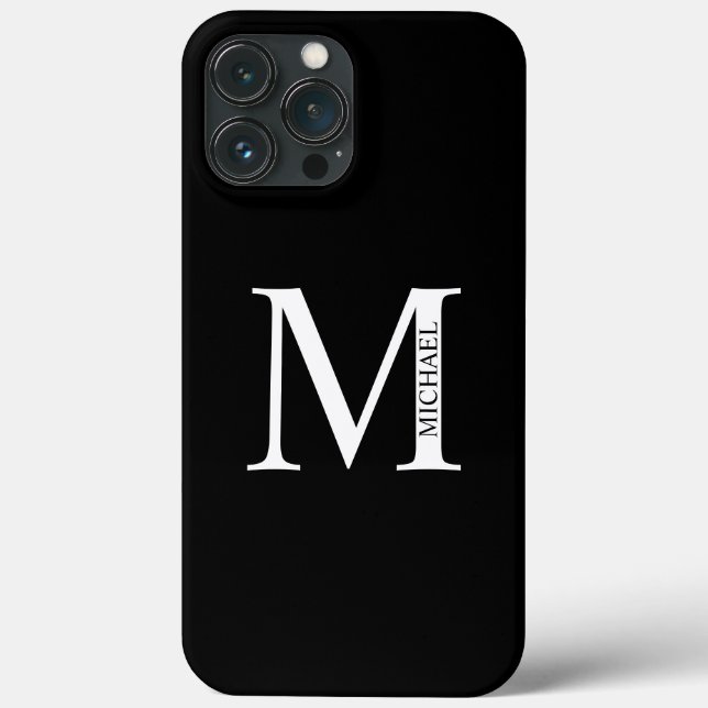 Personalisiertes Monogramm und Name Case Mate iPho (Rückseite)