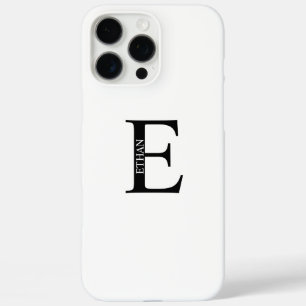 Personalisiertes Monogramm und Name iPhone 16 Pro Max Hülle
