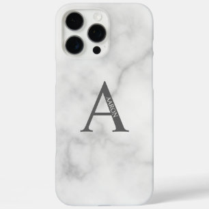 Personalisiertes Monogramm und Name iPhone 16 Pro Max Hülle