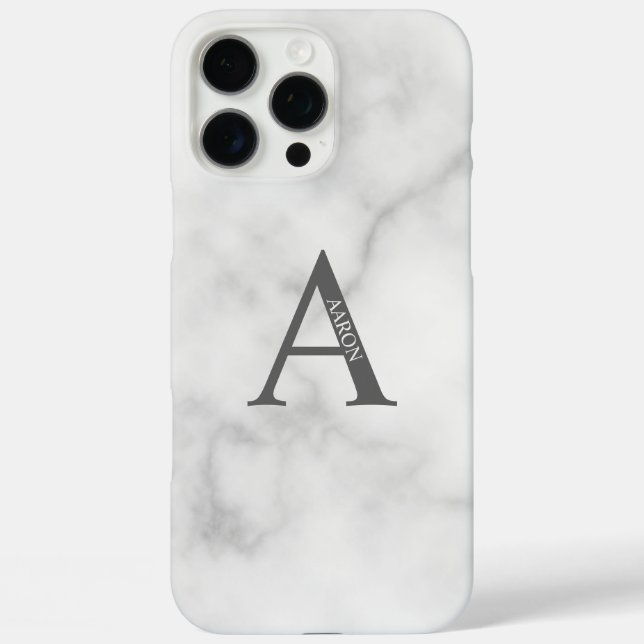 Personalisiertes Monogramm und Name Case-Mate iPhone Hülle (Rückseite)