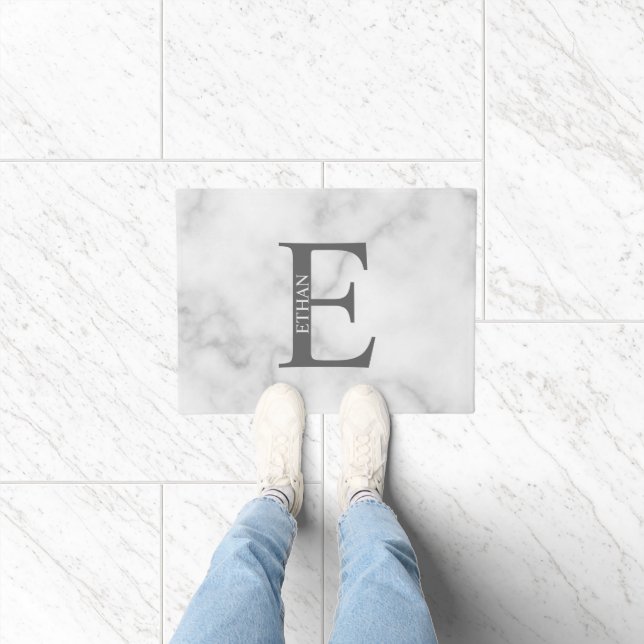 Personalisiertes Monogramm und Name Doormat Fußmatte (Indoor)