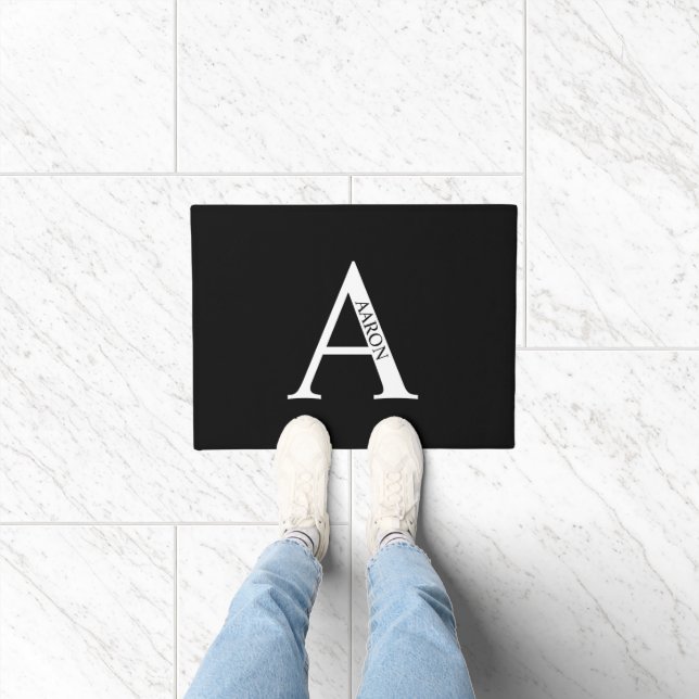 Personalisiertes Monogramm und Name Doormat Fußmatte (Indoor)