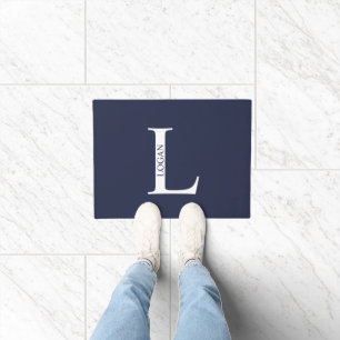 Personalisiertes Monogramm und Name Doormat Fußmatte