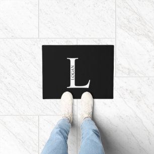 Personalisiertes Monogramm und Name Doormat Fußmatte