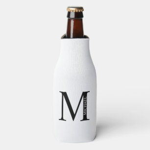 Personalisiertes Monogramm und Name Flasche Cooler Flaschenkühler