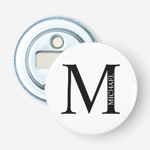 Personalisiertes Monogramm und Name Flaschenöffner
