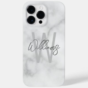 Personalisiertes Monogramm und Name für das weiße  Case-Mate iPhone 14 Pro Max Hülle