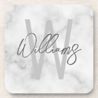Personalisiertes Monogramm und Name für das weiße