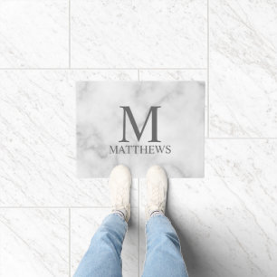 Personalisiertes Monogramm und Name Fußmatte