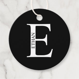 Personalisiertes Monogramm und Name Geschenkanhänger