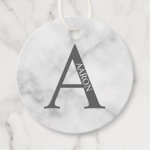 Personalisiertes Monogramm und Name Geschenkanhänger
