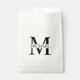 Personalisiertes Monogramm und Name Geschenktütchen