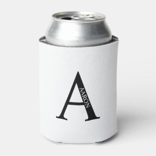 Personalisiertes Monogramm und Name kann gefärbt w Dosenkühler