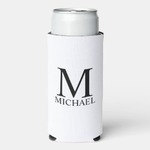 Personalisiertes Monogramm und Name kann gefärbt w Selters Dosenkühler