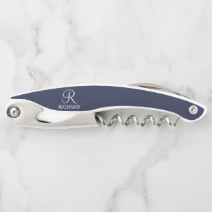 Personalisiertes Monogramm und Name Kellerschraube Kellnermesser