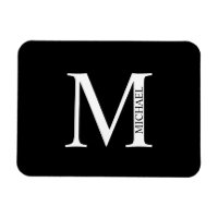 Personalisiertes Monogramm und Name-Magnet