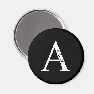 Personalisiertes Monogramm und Name-Magnet Magnet